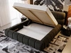 Polsterbett mit Bettkasten und Lattenrost 160x200 Mellow Dunkelgrau
