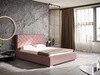 Polsterbett mit Bettkasten und Lattenrost 160x200 Tonale Rosa