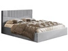 Polsterbett mit Bettkasten und Lattenrost 140x200 Lido Hellgrau