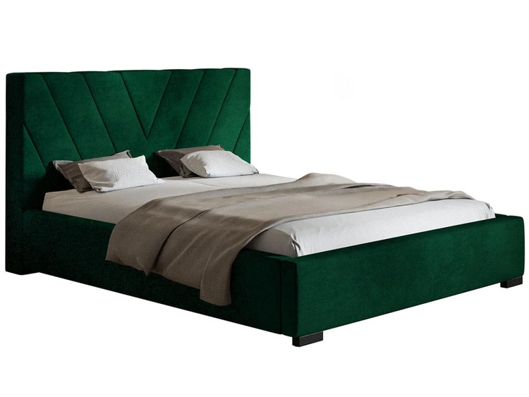 Polsterbett mit Bettkasten und Lattenrost 120x200 Tivoli Dunkelblau