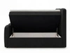 Boxspringbett mit Bettkasten 140x200 Campi Schwarz