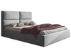 Polsterbett mit Bettkasten und Lattenrost 180x200 Marad Grau