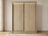 Schiebetürenschrank 150 cm mit LED-Beleuchtung Diano Eiche SOnoma 