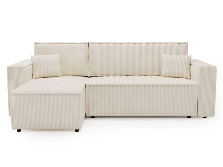 Modernes Ecksofa mit Schlaffunktion und Stauraum Prato L Beige
