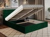 Polsterbett mit Bettkasten und Lattenrost 160x200 Lido Dunkelblau