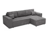 Ecksofa L-Form mit Schlaffunktion und Bettkasten Prato XL Dunkelgrau 