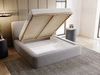 Polsterbett mit Bettkasten und Lattenrost 180x200 Amaro Grau