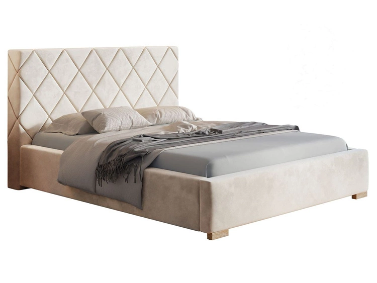Polsterbett mit Bettkasten und Lattenrost 160x200 Taranto Beige