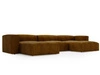 Wohnlandschaft Universell Moderne Cord Ecksofa Landi Honigfarben