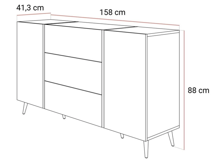 Wohnzimmer-Set im Glamour-Stil Lunelie Kaschmir