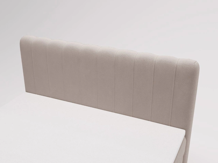 Boxspringbett mit Bettkasten 120x200 Osteno Beige