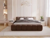 Polsterbett mit Bettkasten und Lattenrost 180x200 Cloud Low Braun