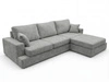 Ecksofa L-Form fürs Wohnzimmer Nesto Rechts Grau