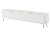 TV-Lowboard mit Türen 200 cm Latina Weiß