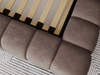 Polsterbett mit Bettkasten und Lattenrost 160x200 Italia Braun