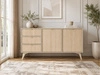 Kommode mit Türen und Schubladen Modena Beige