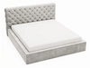 Polsterbett mit Bettkasten und Lattenrost 160x200 Apollo Hellgrau