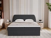 Boxspringbett mit Bettkasten 140x200 Bogota Schwarz