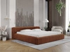 Polsterbett mit Bettkasten und Lattenrost 180x200 Lipari Braun