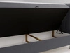 Boxspringbett mit Bettkasten 120x200 Primavera Dunkelgrau