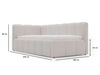Jugendbett Einzelbett mit Bettkasten und Lattenrost 90x200 Cloud One Schwarz Bouclé-Stoff 