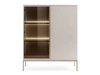 Vitrinenschrank mit Led Deo 126 cm Kaschmir