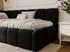 Jugendbett Einzelbett mit Bettkasten und Lattenrost 90x200 Cloud One Schwarz
