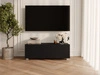 TV-Lowboard mit Türen 100 cm Kioto Schwarz matt