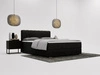 Boxspringbett mit Bettkasten 140x200 Forte Schwarz