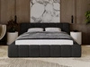 Polsterbett mit Bettkasten und Lattenrost 140x200 Ibiza Schwarz