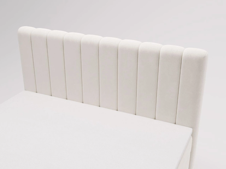 Boxspringbett mit Bettkasten 160x200 Primavera Creme