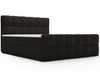 Boxspringbett mit Bettkasten 180x200 Bouclé-Stoff Alicante Schwarz