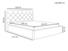 Polsterbett mit Bettkasten und Lattenrost 120x200 Selva Dunkelgrau