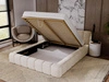 Polsterbett mit Bettkasten und Lattenrost 140x200 Ibiza Dunkelblau