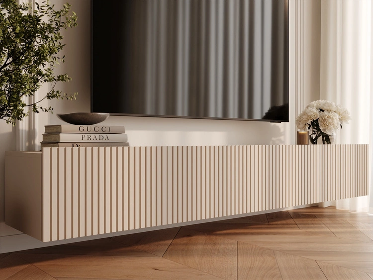 TV-Lowboard mit Türen 200 cm Kioto Cashmere