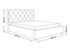 Polsterbett mit Bettkasten und Lattenrost 180x200 Taranto Beige