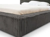 Polsterbett mit Bettkasten und Lattenrost 140x200 Lago Grau