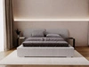 Polsterbett mit Bettkasten und Lattenrost 200x200 Palermo Hellgrau
