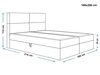 Boxspringbett mit Bettkasten 180x200 Hera Dunkelgrau
