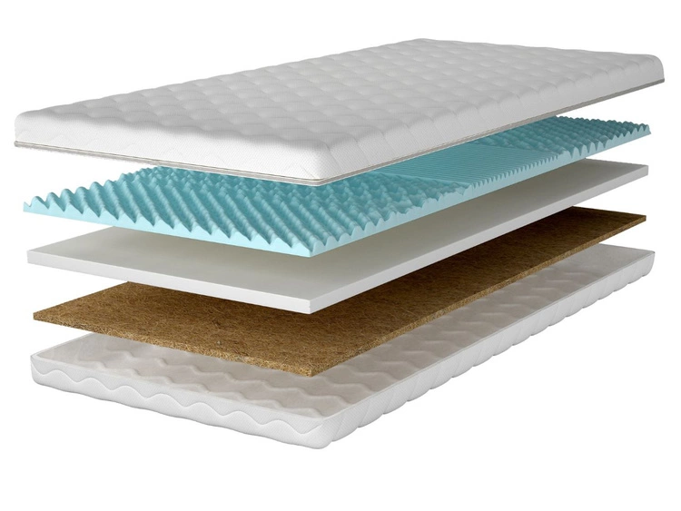 Schaumstoffmatratze mit profilierter Schaumlage und Kokosmatte Sena 160x200