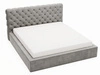 Polsterbett mit Bettkasten und Lattenrost 200x200 Apollo Grau