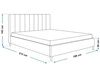 Polsterbett mit Lattenrost 180x200 Snazi Dunkelgrau