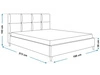 Polsterbett mit Lattenrost 180x200 Luxe Dunkelblau