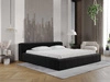 Polsterbett mit Bettkasten und Lattenrost 120x200 Lipari Schwarz