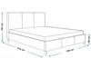 Polsterbett mit Lattenrost 120x200 Trio Schwarz