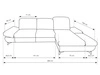 Ecksofa L-Form Rechts mit Schlaffunktion und Bettkasten Hannover Hellbraun