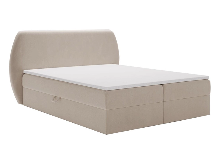 Boxspringbett mit Bettkasten 180x200 Bogota Beige