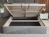 Polsterbett mit Bettkasten und Lattenrost 140x200 Marad Dunkelblau