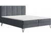 Boxspringbett mit Bettkasten 160x200 Vendi grau