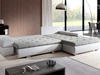 Ecksofa L-Form mit Schlaffunktion und Bettkasten Sonia Hellblau